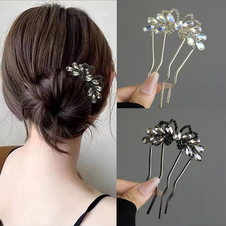 Fashion commuting luxury with diamond flowers geometric combing…