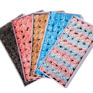 Valentine's Day Rose Three-Layer Capuchlo Powder Snow Mountain Immortal Soap Flower Head Flower Shop dly Bouquet Making