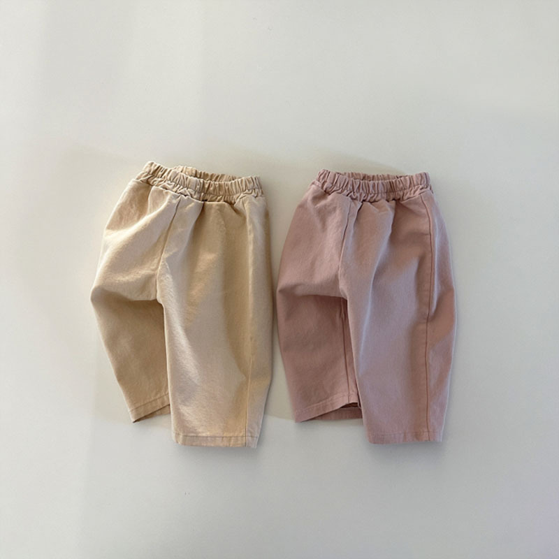 Pantalones casuales de algodón para niños, diseño simple de moda, pantalones largos para exteriores image 6