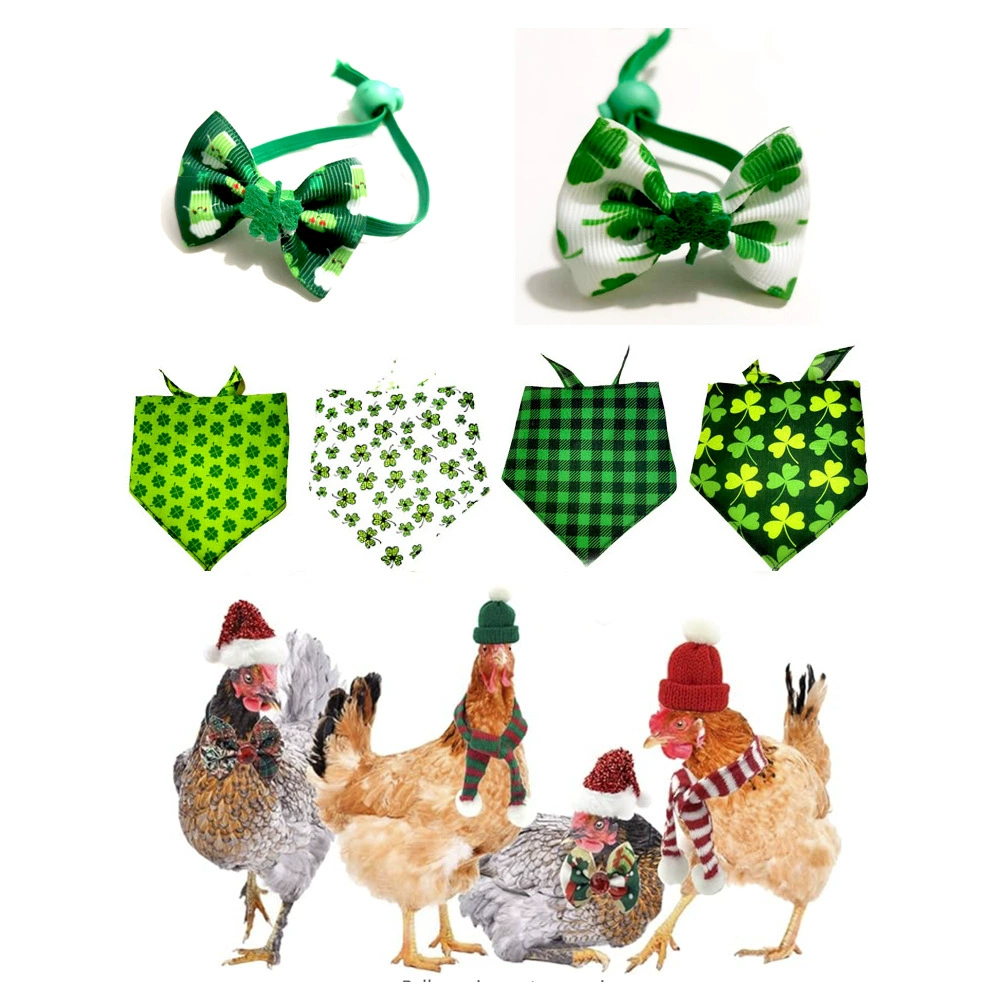 Трансграничные новые складные куриные утки и маленькие собаки с галстуком-бабочкой, полотенце для животных, аксессуары для одежды для домашних животных, могут быть маркированы для производства