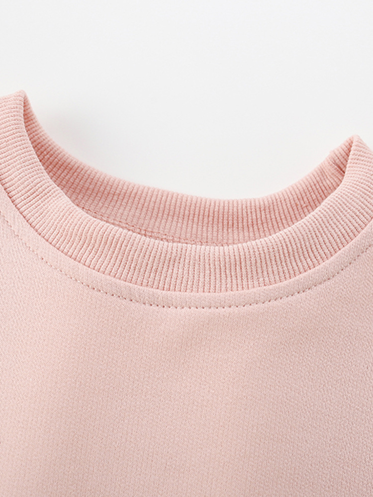Trajes de niñas malwee transfronterizos otoño y invierno nuevos niños europeos y estadounidenses cuello redondo manga larga lindos dos juegos de niñas pequeñas