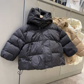 儿童羽绒棉棉服韩国代购童装冬季女童轻薄男童中短款宝宝连帽外套