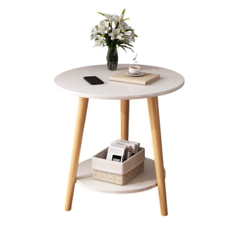 Mesa pequeña mesa de té alquiler de casa sofá pequeño tipo de casa sala de estar balcón simple casa dormitorio mesas redondas