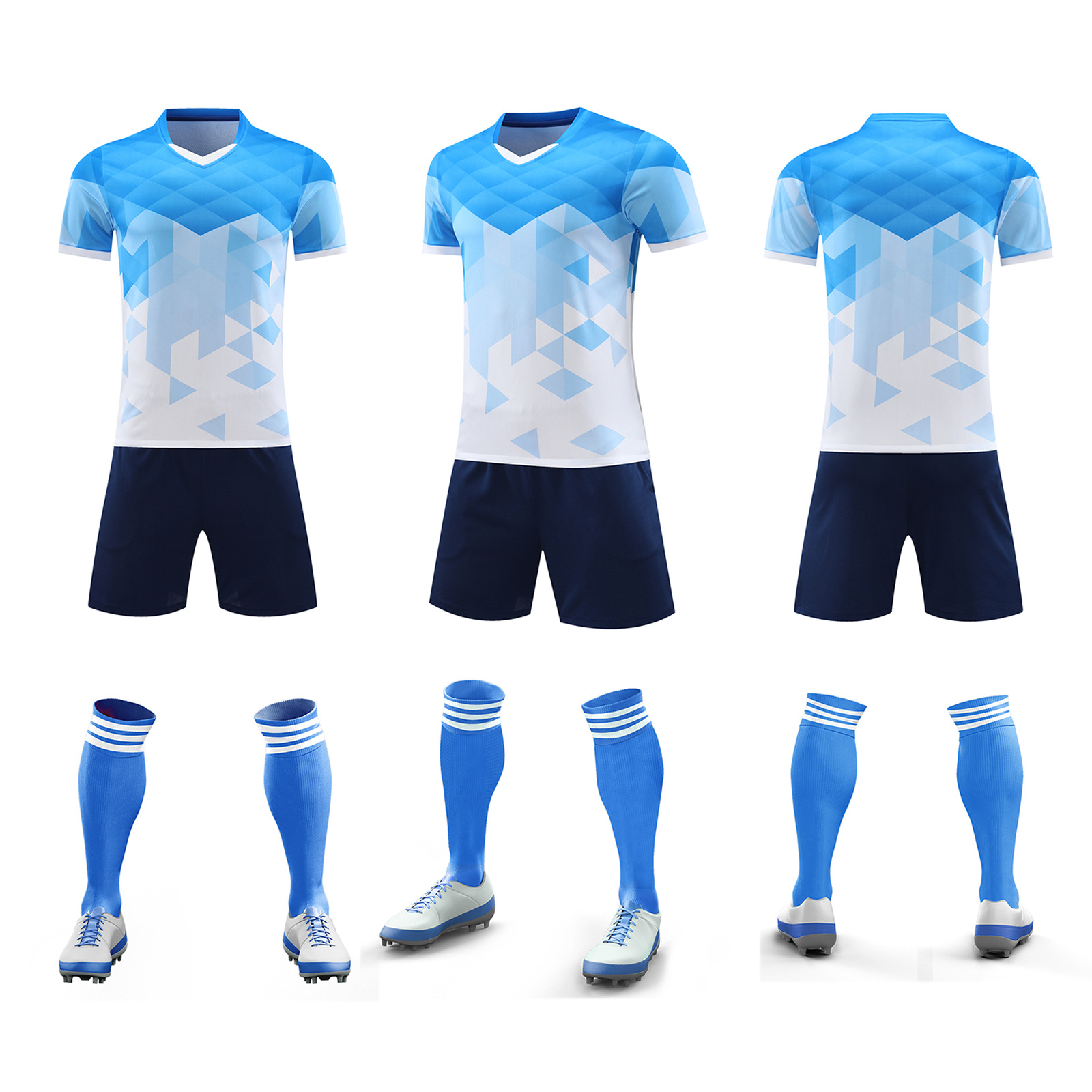 Ropa de entrenamiento de fútbol verano nuevo estudiante adulto ropa de correr al aire libre casual juego de secado rápido ropa de equipo número de impresión ropa de clase