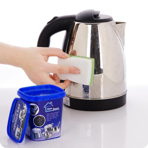 Stainless steel cleaning paste, household kitchen oil stain, pot bottom black scale removal, powerful rust removal cleaning agent, decontamination artifact