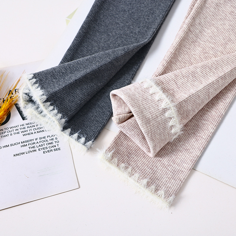 Girls' Pants Spring and Autumn Style Children Leggings White and Black Toddler Fall Striped Tight Pants Baby Outerwear Long Pants