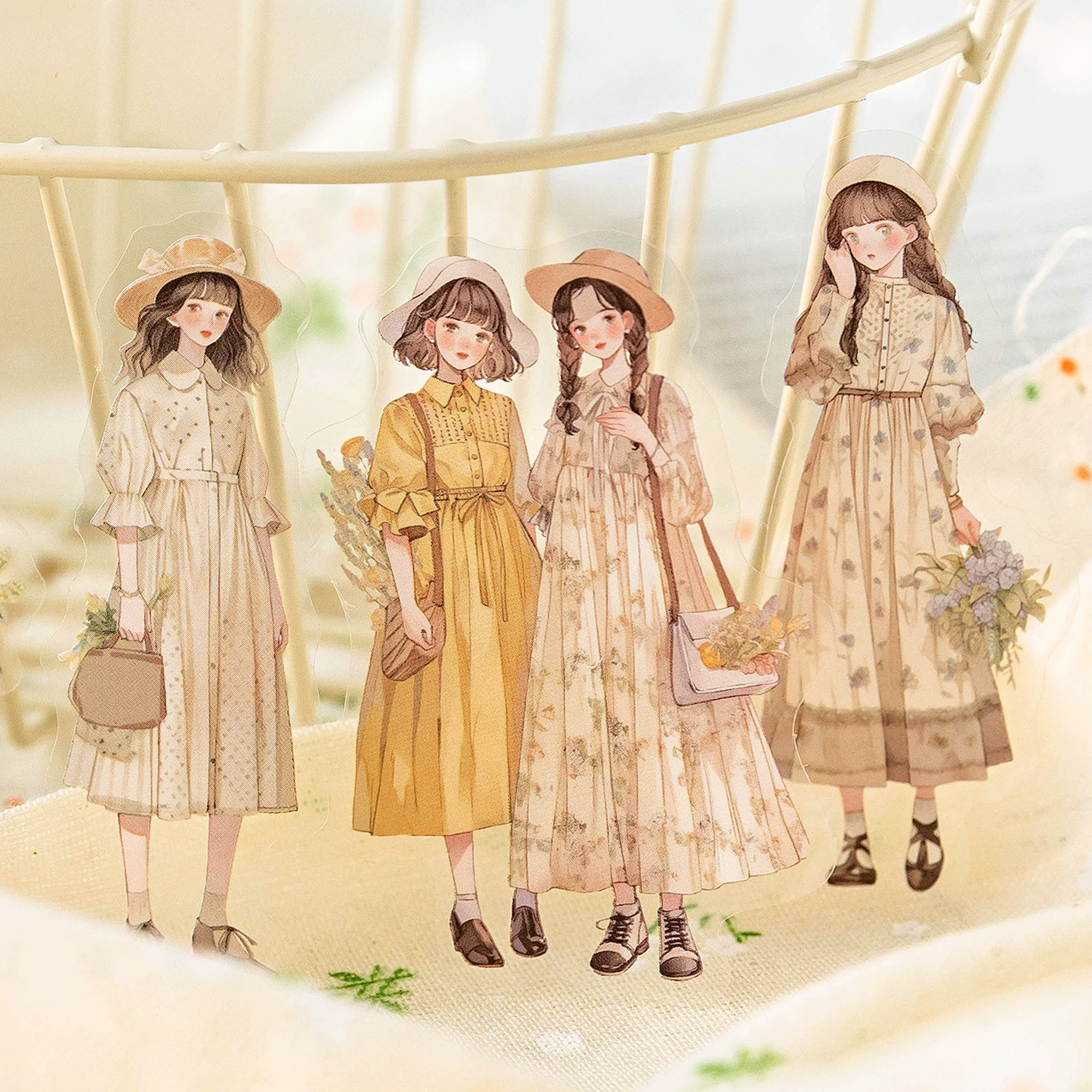 Mo Mo Life лакомые кусочки серии 30 ПЭТ наклейки сумка изысканная девушка креативный материал коллажа 6 моделей