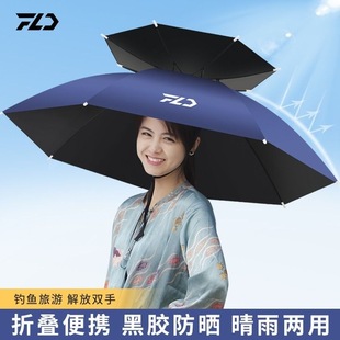 [Free Shipping] Umbrella Hat, Umbrella Hat, Fishing Hat, Sun Umbrella, Outdoor Tea Picking and Sanitation Bucket Umbrella, Foldableing