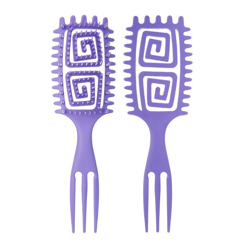 Hot sale cabello WANMEI hueco pein de modelado multifuncional extrusor de pasta de cola afilada pein flojo rebote rizado