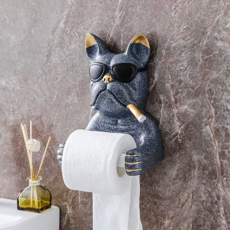 Wholesale Toilet Paper Holder, No-Drill Bathroom Kitchen Wall-Mounted Cute Dog-Shaped Roll Paper Dispenser Wholesale Toilet Paper Holder, No-Drill Bathroom Kitchen Wall-Mounted Cute Dog-Shaped Roll Paper Dispenser