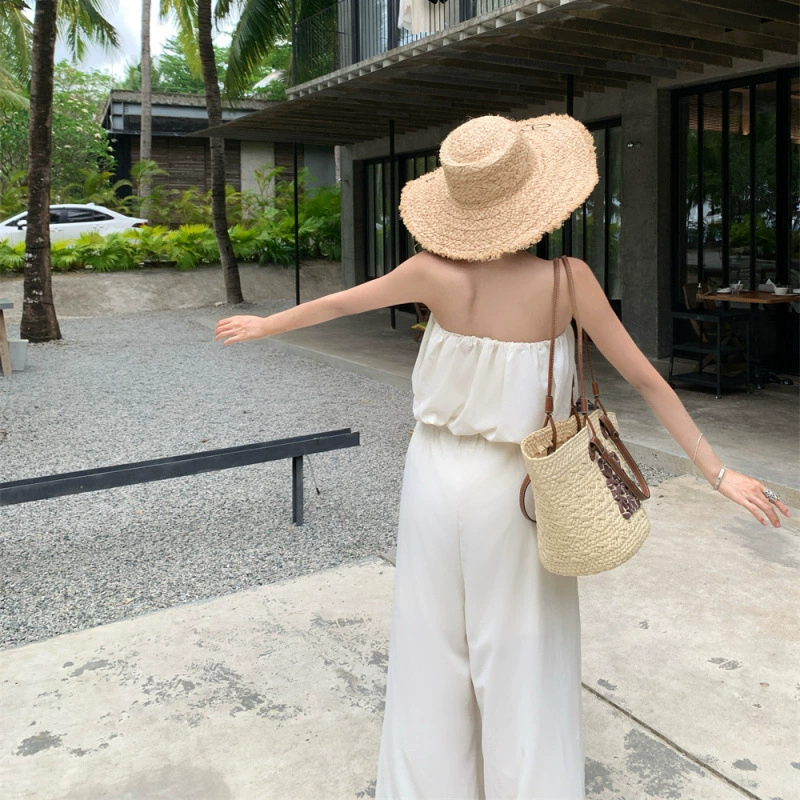 Comfortable sexy tube top, trousers, drawstring