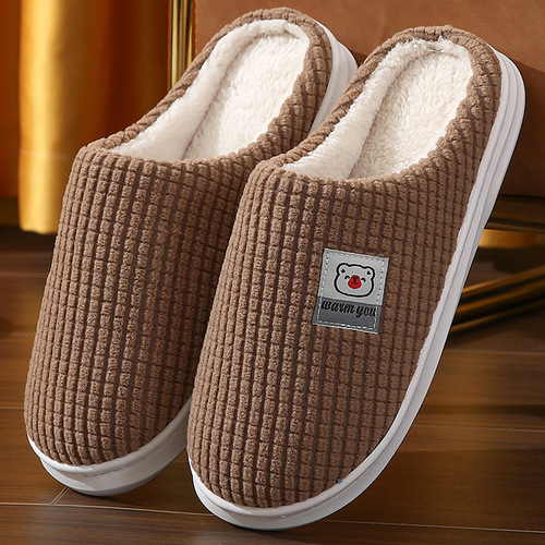 Enjoy Your Steps  Cotton Slippers for Women Winter Home Indoor Non-Slip Thick-soled Warm Floor Slippers for Couples Slippers for Men