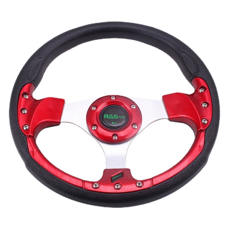RASTP автомобильное модифицированное рулевое колесо PU гоночный руль Конкурентная игра 13-дюймовый руль для картинга