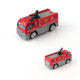 Toy car 1:64 alloy fire truck car model car simulation ladder doll machine ornaments gift batch
