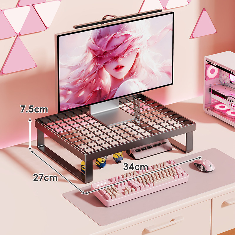 Soporte Elevador de Monitor Multifuncional con Cajón para Escritorio
