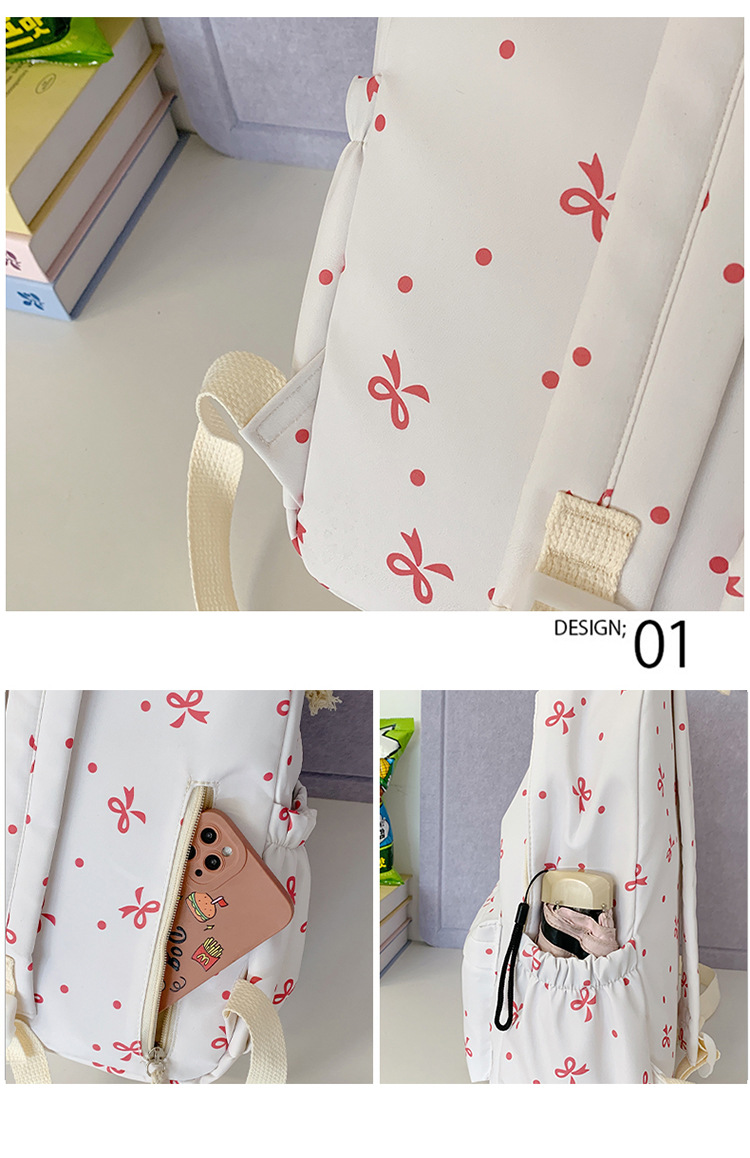 Japanese-style minimalist casual large-capacity backpack for middle and high school students, lightweight and trendy school daypack for girls