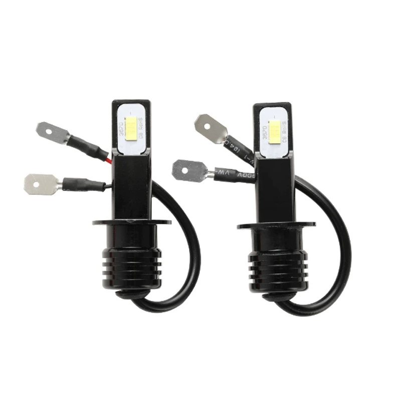 H7 80W 3570 LED fog light H4 3570 black shell decoding light black aluminum 80W CSP motorcycle headlights