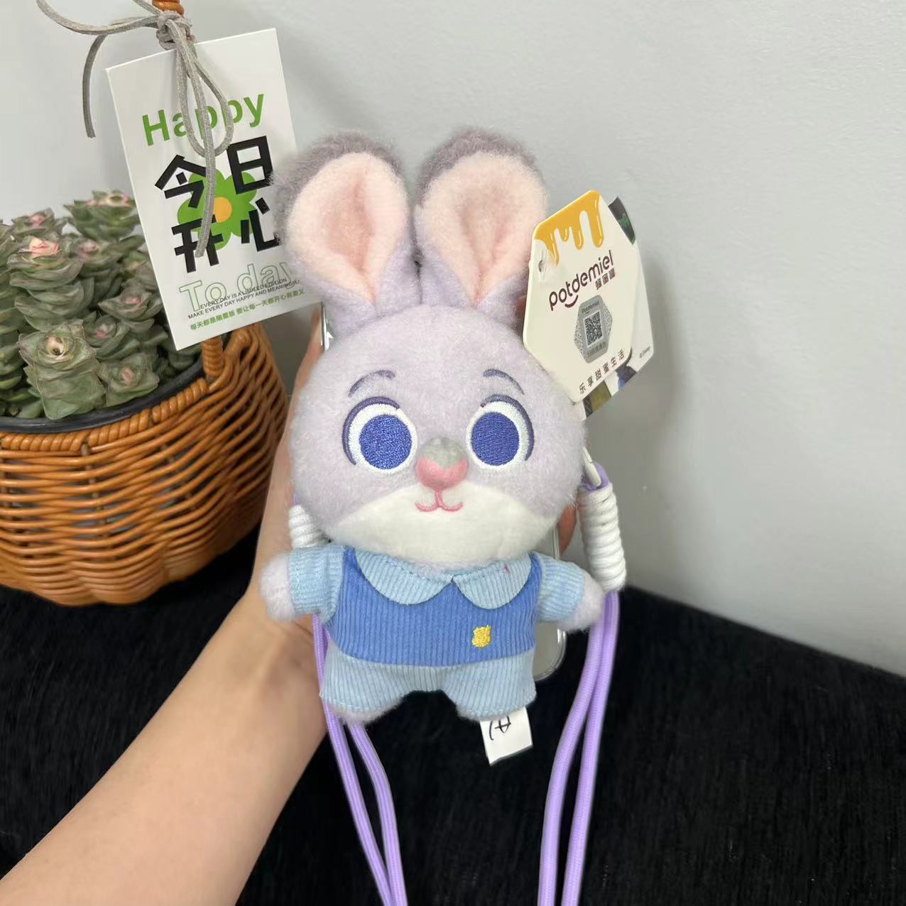 Auténtico Crazy Animal City Judick móvil clips de espalda inclinado cadena colgante lindo muñeca de peluche leopardo colgar oficial