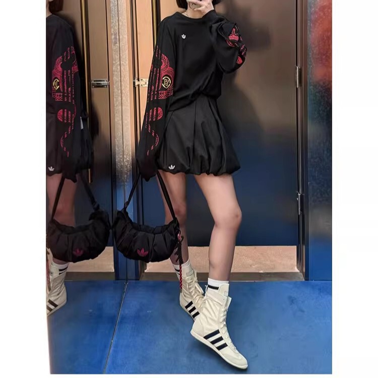 jennie同款拳击靴女鞋系带运动搏击短靴德训机能鞋高帮洋气马丁靴|undefined