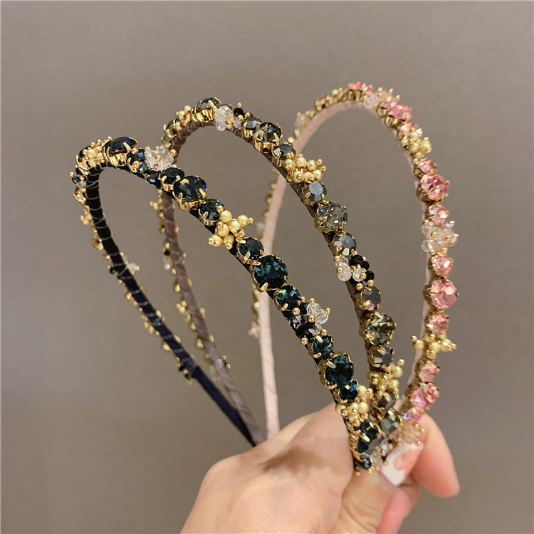 58g Weight Elegant Geometric Artificial Crystal Hair Band
