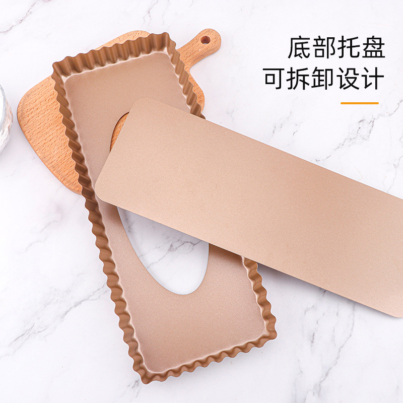 Rectangle carbon steel living bottom non-stick waffle toasting pan bread mold toast bread baking pan mold