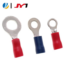 聚盈铜镀镍3.2祼端红色护套RNB1.25-6RV1.25-4冷压圆型端子