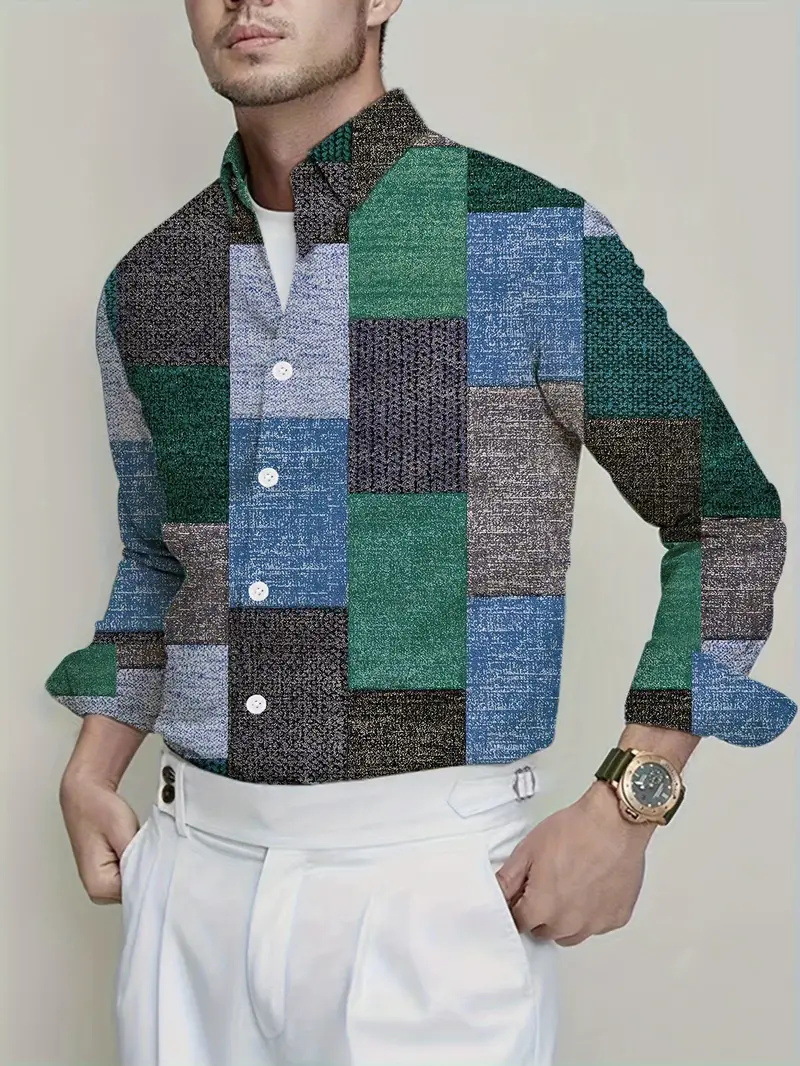 Comercio exterior europeo y americano Amazon 2025 nueva tendencia de la moda casual todo fósforo camisa de manga larga de alta calidad MB12