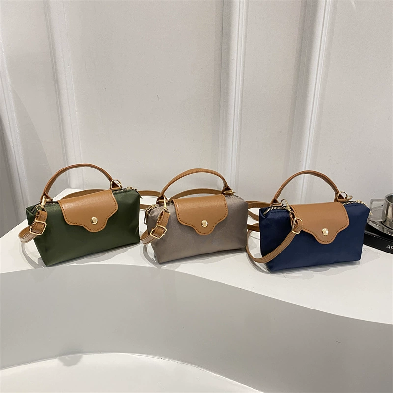 Французский нишевый дизайн, ретро-сумка через плечо на одно плечо, простая сумка-пельмень, нейлоновая сумка, ручная универсальная сумка, ощущение высокого класса