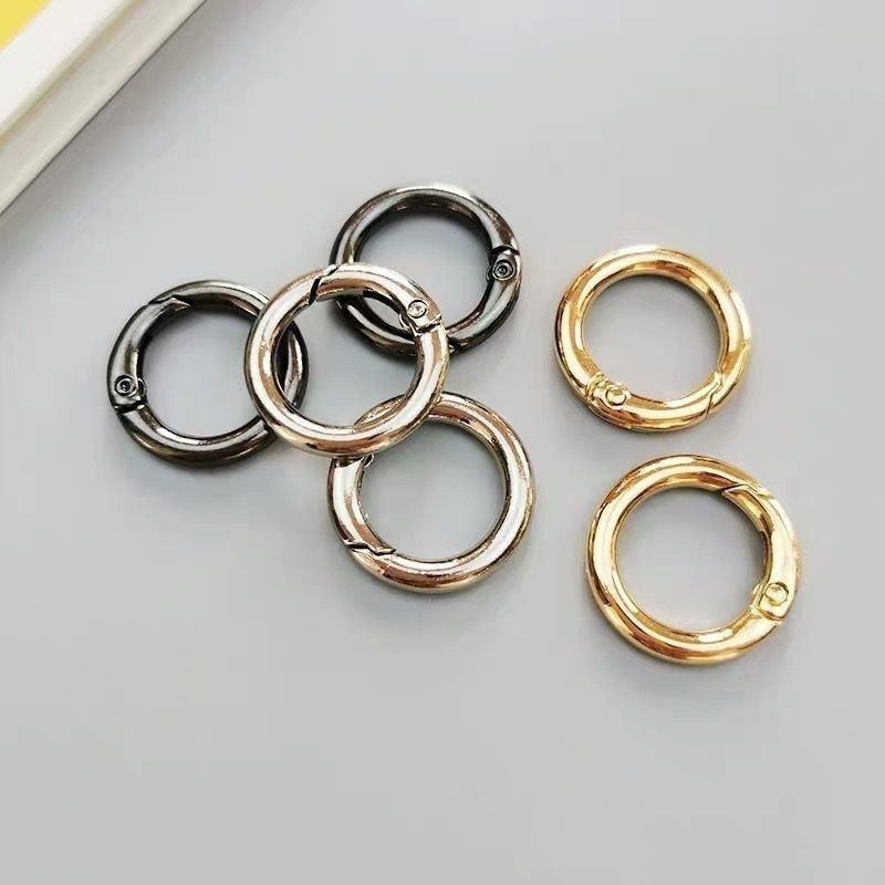 Manufacturer's Best-Selling Gold, Silver, and Gunmetal-Colored Spring Rings, Open Rings, Key Rings, and Metal Rings
