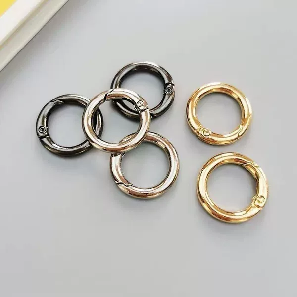 Manufacturer's Best-Selling Gold, Silver, and Gunmetal-Colored Spring Rings, Open Rings, Key Rings, and Metal Rings