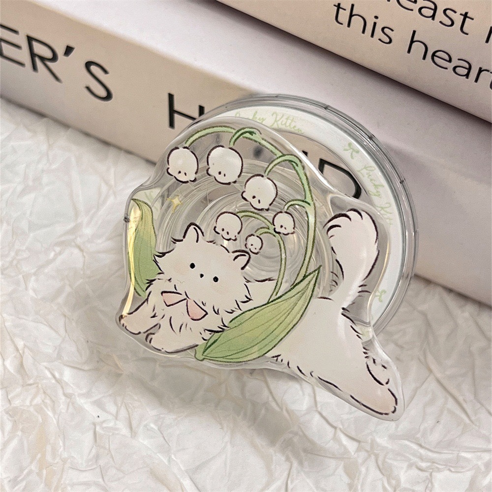 Wind chime cat magnetic stand