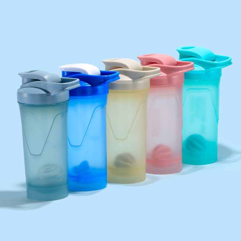 Personalizable para adultos de fitness proteína en polvo taza de mezcla deportes de plástico sellados a prueba de fugas Shake Cup