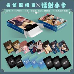 名偵探柯南鐳射小卡55張江戶川柯南毛利蘭動漫周邊拍立得自印小卡
