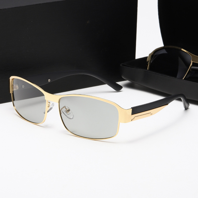 2024 New Upgraded Polarized Sunglasses Men's Fashion Color-Changing Metal Glasses Driver Driving Glasses Fishing Ride