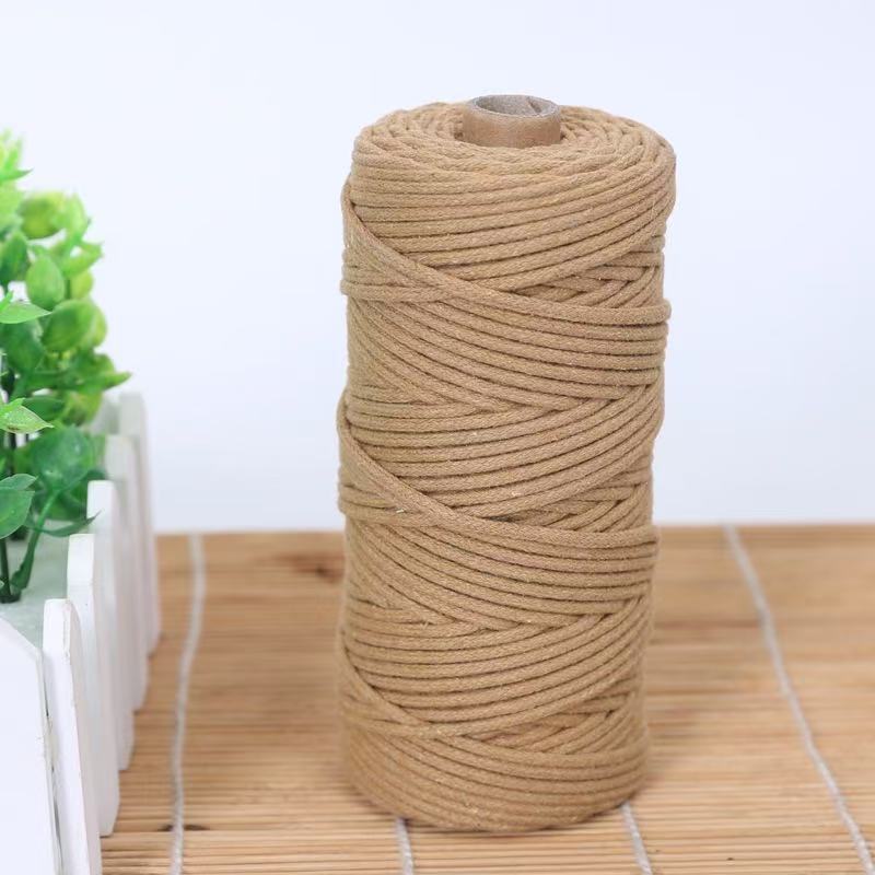 2 ミリメートルカラフルな綿ロープ綿ロープ手作り DIY 編組装飾ロープタペストリーギフト装飾編組結束ロープ|undefined