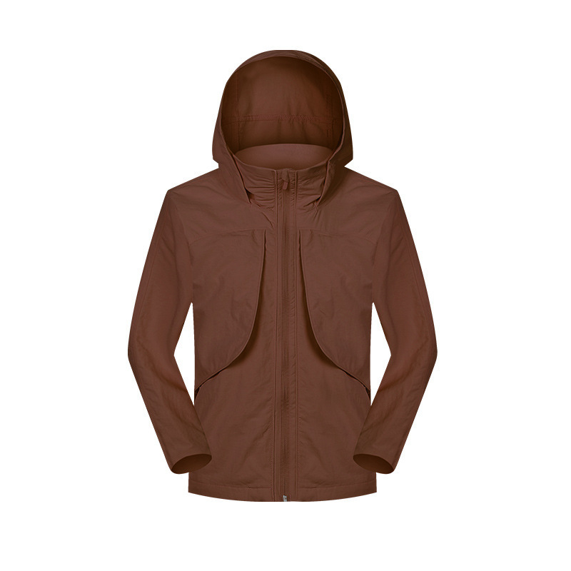 2025 Meirade con capuz de capuchón con cuello vertical dos chaquetas deportivas impermeables para mujeres chaqueta casual al aire libre
