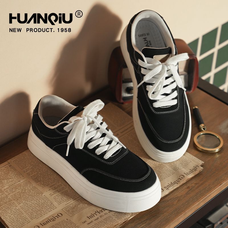 Global High-value Classic Black Handsome Trendy Sneakers 2025 Spring New Thick-soled Height-increasing All-match Height-increasing Shoes Global High-value Classic Black Handsome Trendy Sneakers 2025 Spring New Thick-soled Height-increasing All-match Height-increasing Shoes