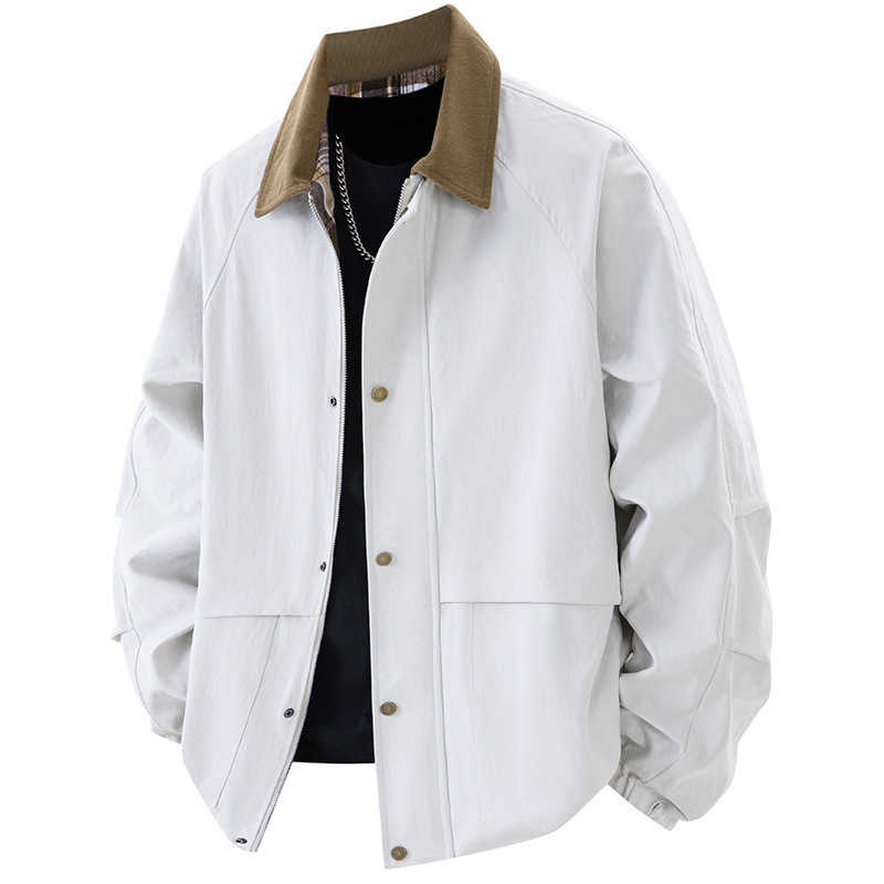 plus size Men's Jacket Spring and Autumn New Fat Plus Size Loose Jacket Fashionable All-match Lapel Top plus size Men's Jacket Spring and Autumn New Fat Plus Size Loose Jacket Fashionable All-match Lapel Top