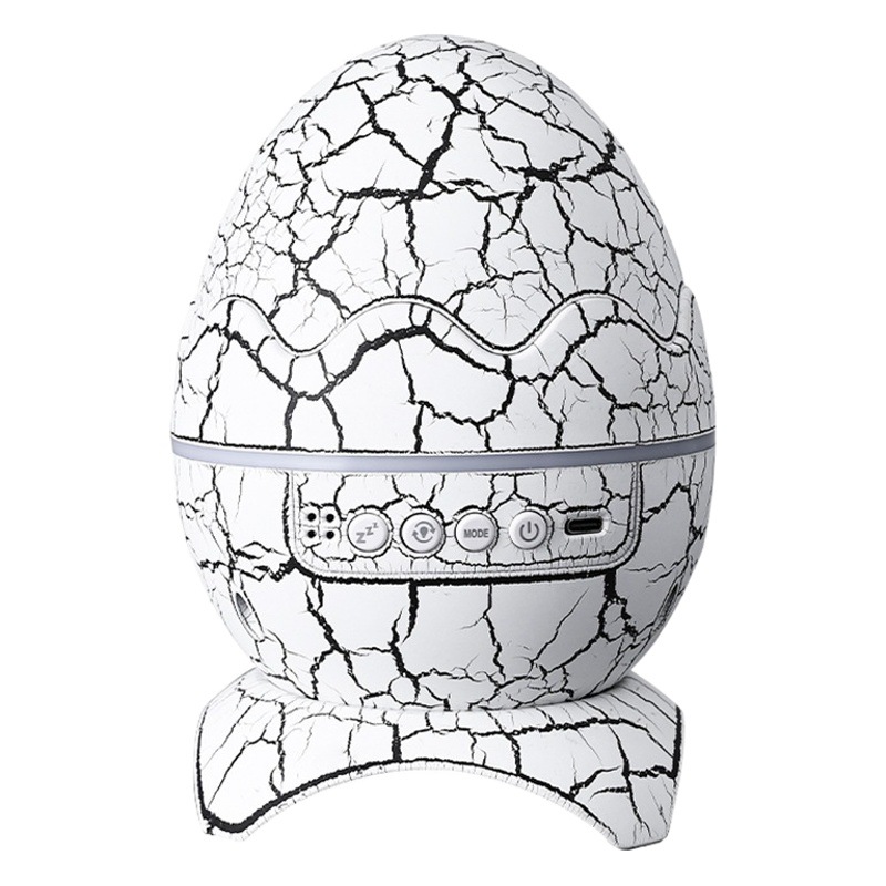 Grieta lámpara de mesa de huevo de dinosaurio atmósfera lámpara de proyección nebulosa cielo estrellado luz ondulada de agua control remoto decoración de audio luz nocturna