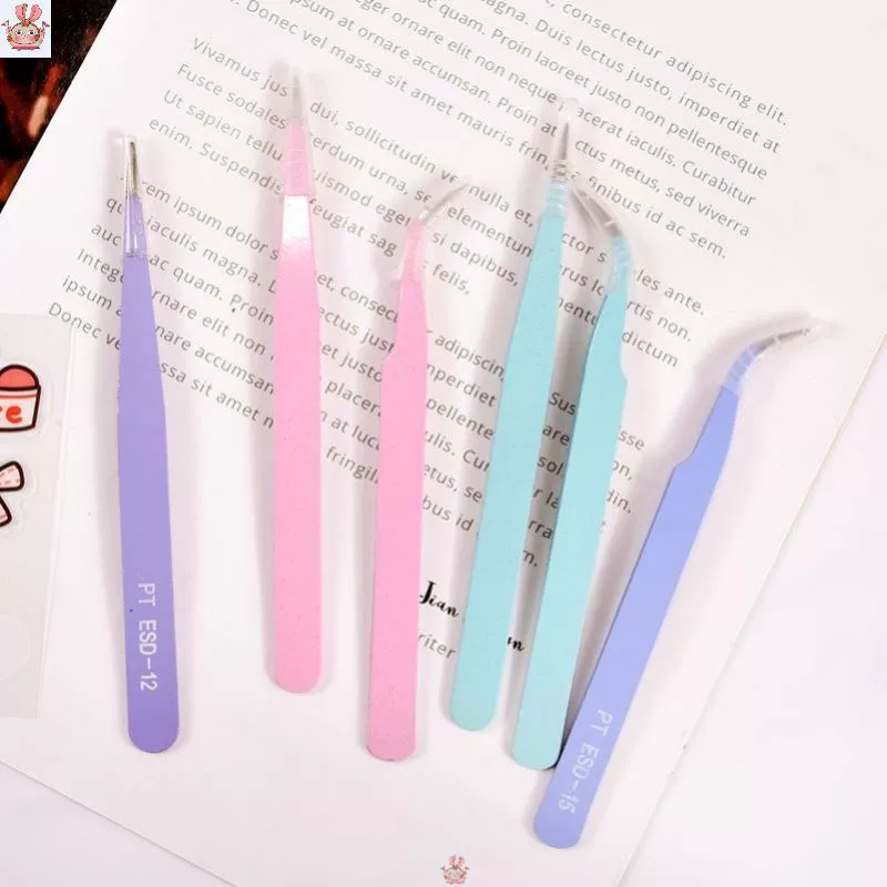 [Small Mochi's Son of Sin tweezers for Guka tools notebook dedicated cute curved and straight tweezer for eyelashes