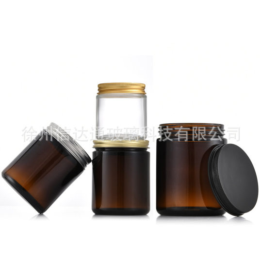茶色膏霜瓶空瓶玻璃面霜瓶棕色眼霜瓶便携化妆品小样分装瓶批发