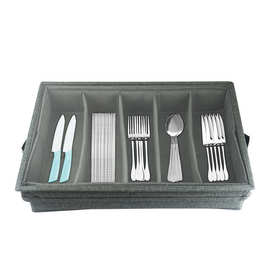 跨境餐具收纳盒可拆卸折叠餐具刀叉勺子收纳Cutlery storage box