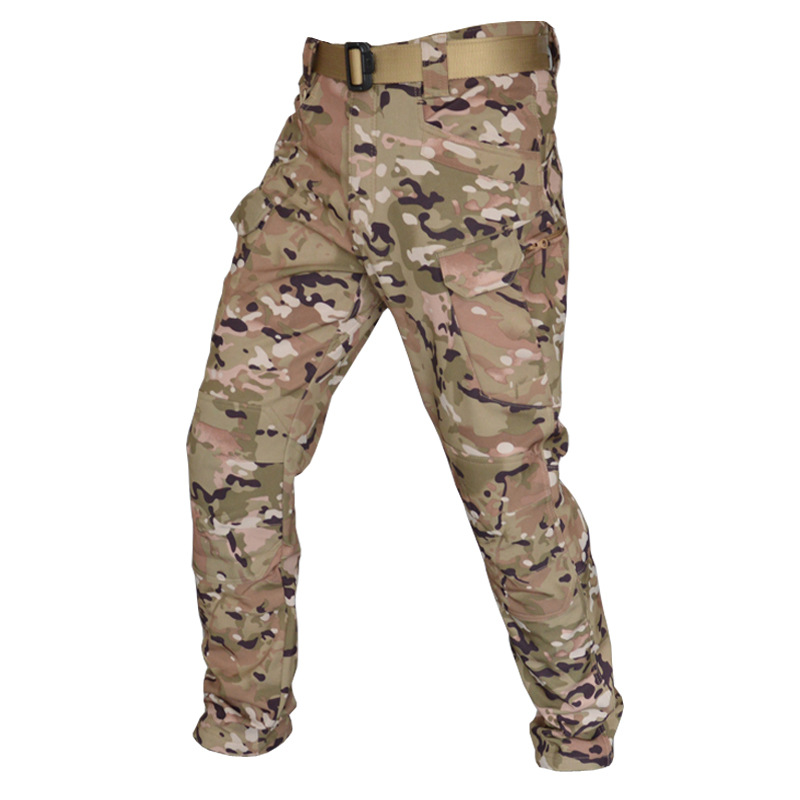 Transfronterizo arcontes x7 pantalones tácticos hombres otoño y invierno con camelera suelta uniforme de entrenamiento de combate pantalones de trabajo de bolsas de pantalones militares