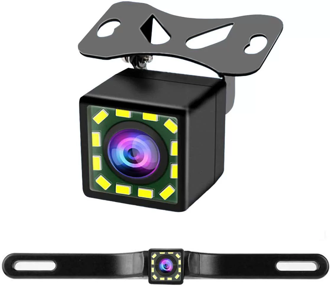 Трансграничный Amazon HD720 P HD ночного видения 12LED Американский стандарт рамка номерного знака реверсивной камеры регулируемый кронштейн