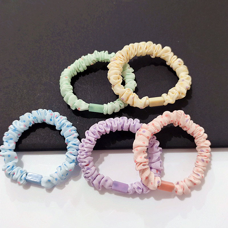 Polka dot diy small intestine hair ring