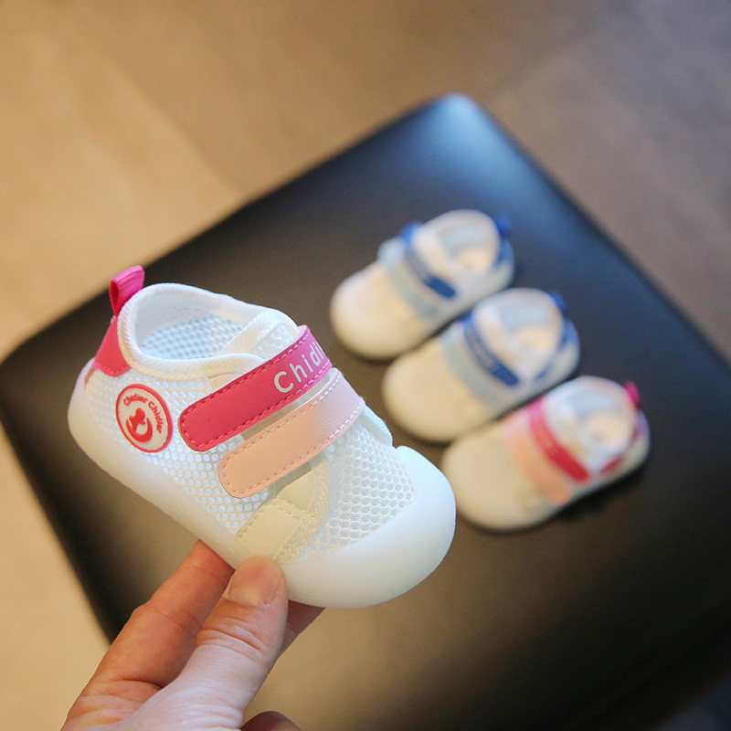 Caidi AI 1-3 años de edad zapatos de bebé de malla de verano bebé de fondo suave malla única zapatos de niño hombres y mujeres zapatos de niños transpirables huecos