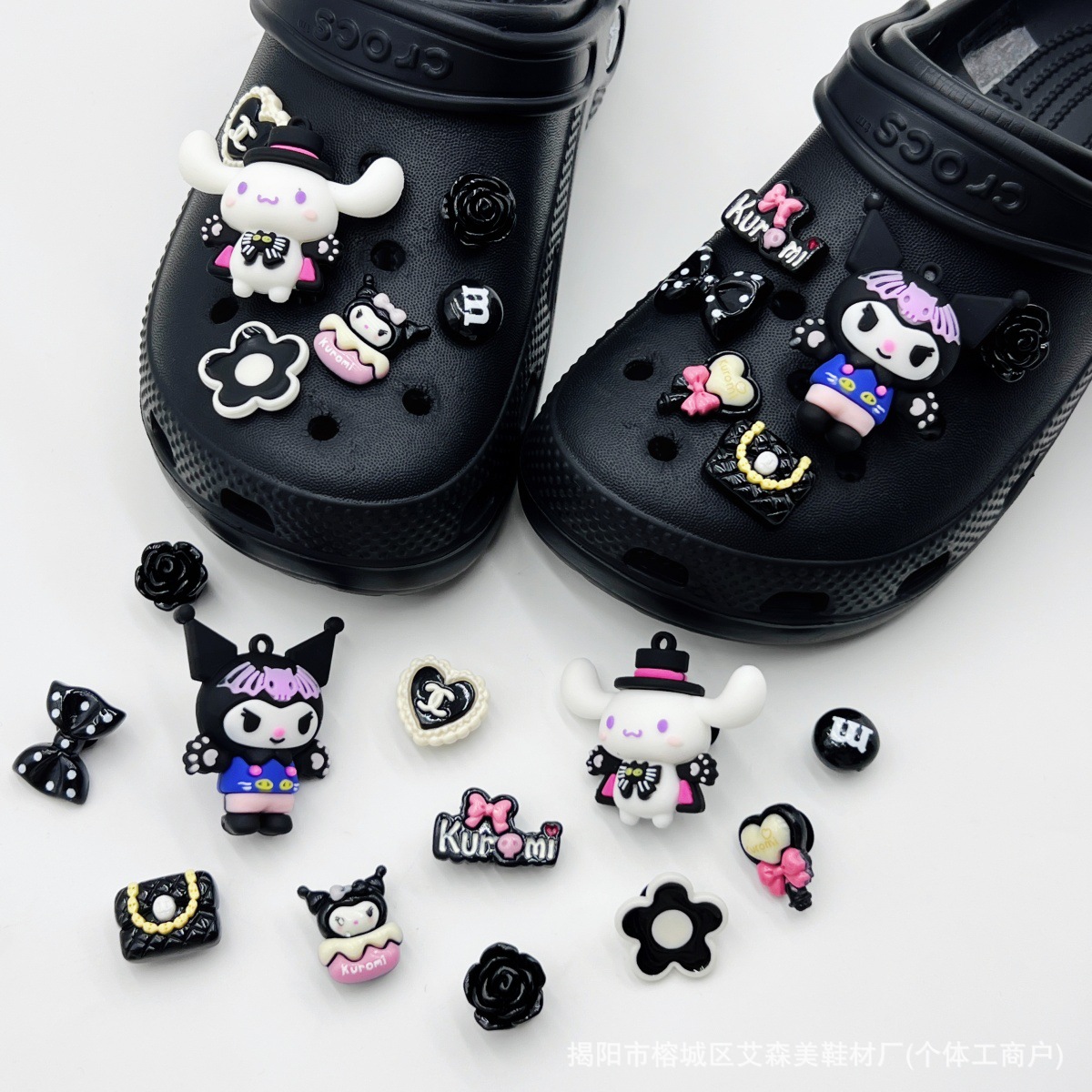 Estrellas plateadas ajuste agujero agujero perdido zapatos decorativos accesorios DIY extraíbles accesorios de flores hebillas de zapatos accesorios tridimensionales