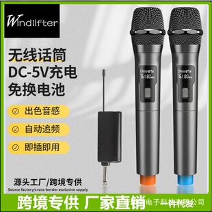 Wireless Microphone Professional One-to-Two Charging Home KTV Live Sound Card Stage K Song Wireless Professional Microphone
