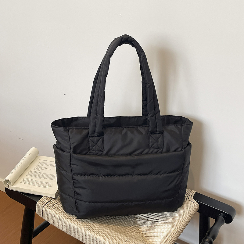 Amazon bolso de mujer de gran capacidad, ropa de algodón ligera de alta gama, chaqueta de plumón, bolso especial de yoga y fitness, bolso de viaje image 7