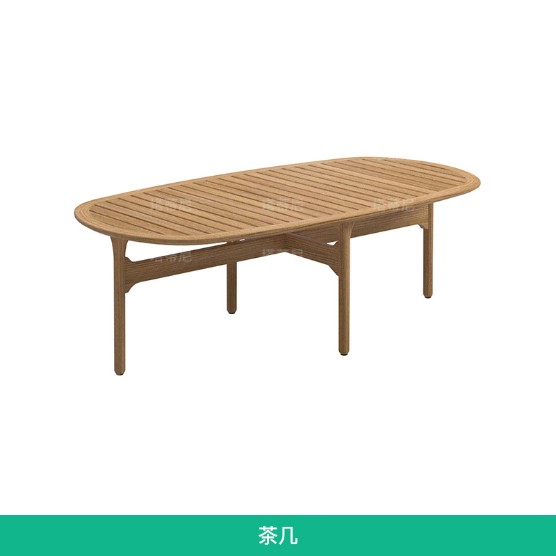 Conjunto de sofá de ratán para patio exterior, sillón individual de ocio para balcón de villa, muebles de teca de diseño para jardín exterior image 11